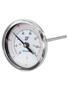  3" Bi-Metal Thermometer Stainless Case