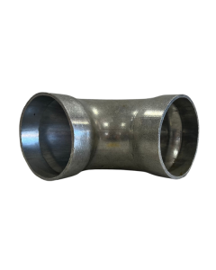 3" Aluminum 90-Degree Belled Elbow, Short Radius