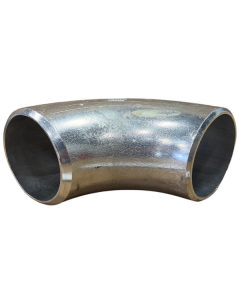 3" Aluminum Long Radius Belled Bend, 90-Degree