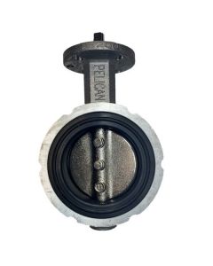 4" Butterfly Valve, Aluminum Body, Ductile Iron Boltless Disc