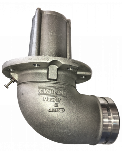 CIVACON EMERGENCY VALVES-Air Operated- Internal Air Cylinder-Aluminum-4" | Grooved-90 Degrees-Viton-4" |  Sump